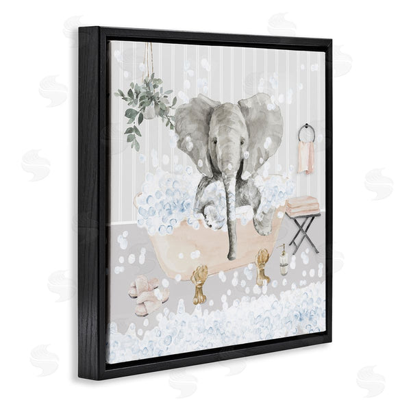 Stupell Industries Lanie Loreth | Fun Elephant Bubble Bath Tub Wall Art