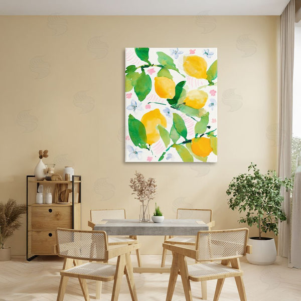 Stupell Industries Lanie Loreth | Garden Lemons With Pastel Florals Wall Art