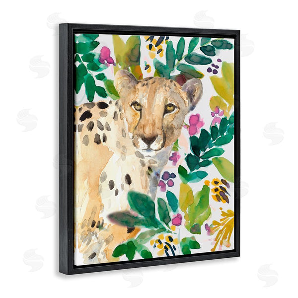 Stupell Industries Lanie Loreth | Garden Plants Cheetah Wall Art