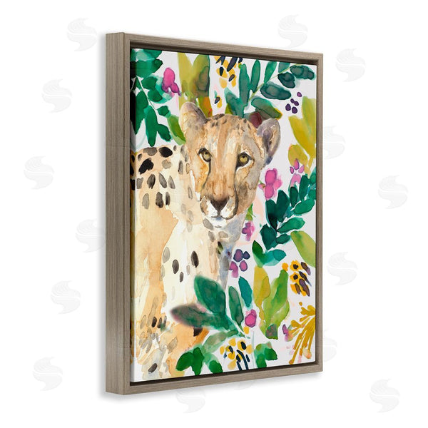 Stupell Industries Lanie Loreth | Garden Plants Cheetah Wall Art