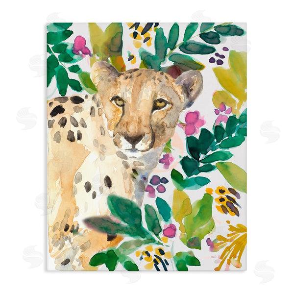 stupell industries Lanie Loreth | Garden Plants Cheetah Wall Art