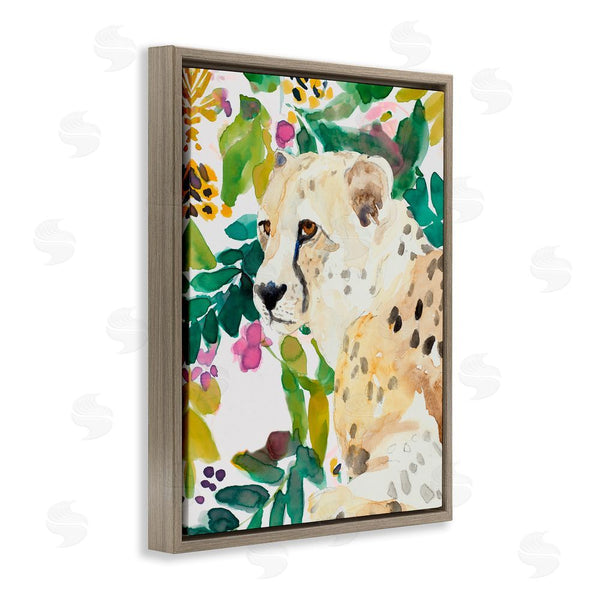 Stupell Industries Lanie Loreth | Garden Plants Leopard Wall Art