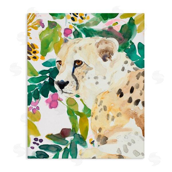 stupell industries Lanie Loreth | Garden Plants Leopard Wall Art