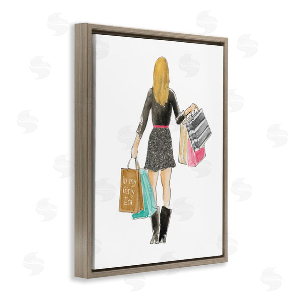 Stupell Industries Lanie Loreth | Girl With Shopping Bags Wall Art