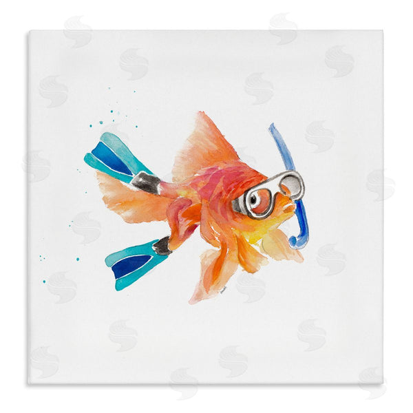 stupell industries Lanie Loreth | Goldfish Pet Snorkel Gear