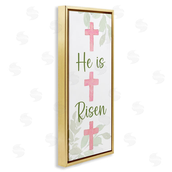 Stupell Industries Lanie Loreth | He Is Risen Proverb Wall Art