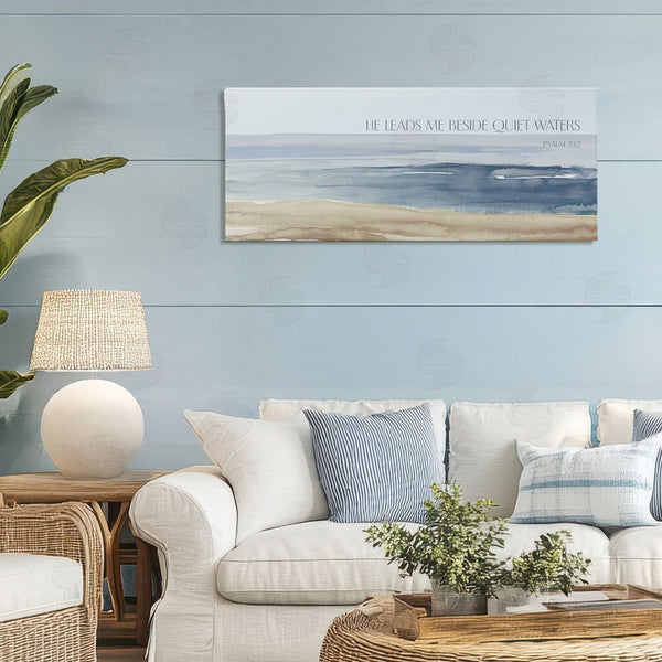 Stupell Industries Lanie Loreth | He Leads Me Quiet Waters Wall Art