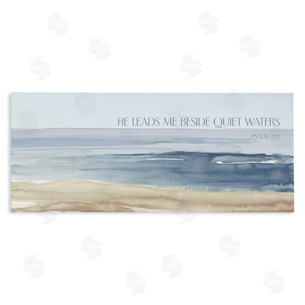 stupell industries Lanie Loreth | He Leads Me Quiet Waters Wall Art