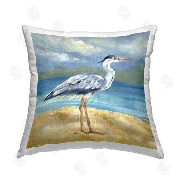 stupell industries Lanie Loreth | Heron by the Sea Printed Throw Pillow