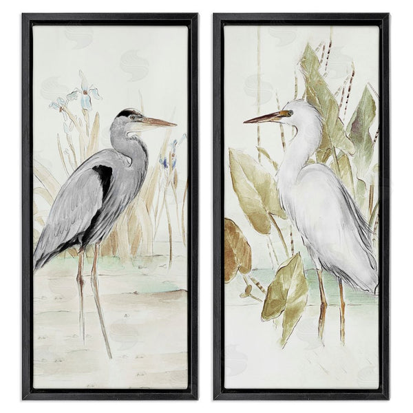 Stupell Industries Lanie Loreth | Heron Egret Marsh Landscape Wall Art