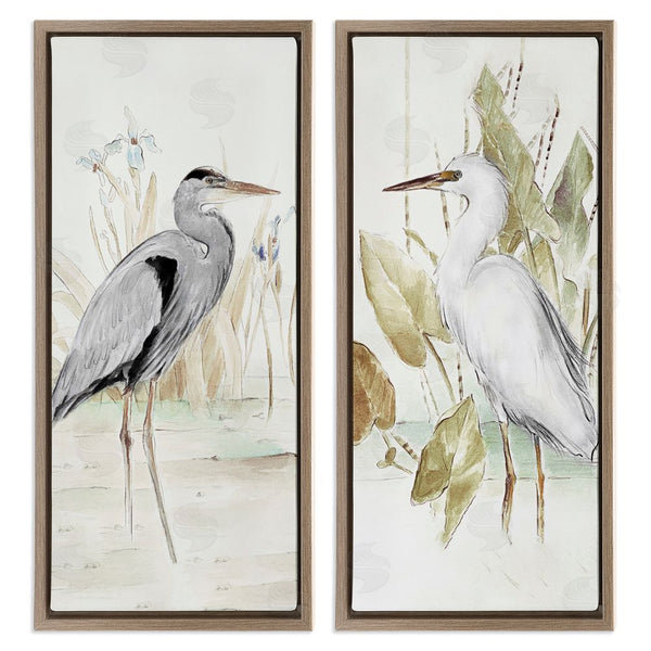 Stupell Industries Lanie Loreth | Heron Egret Marsh Landscape Wall Art