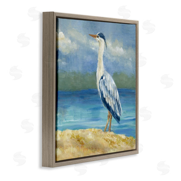 Stupell Industries Lanie Loreth | Heron On Cloudy Beach Wall Art