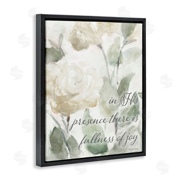 Stupell Industries Lanie Loreth | His Presence Floral Scripture Wall Art