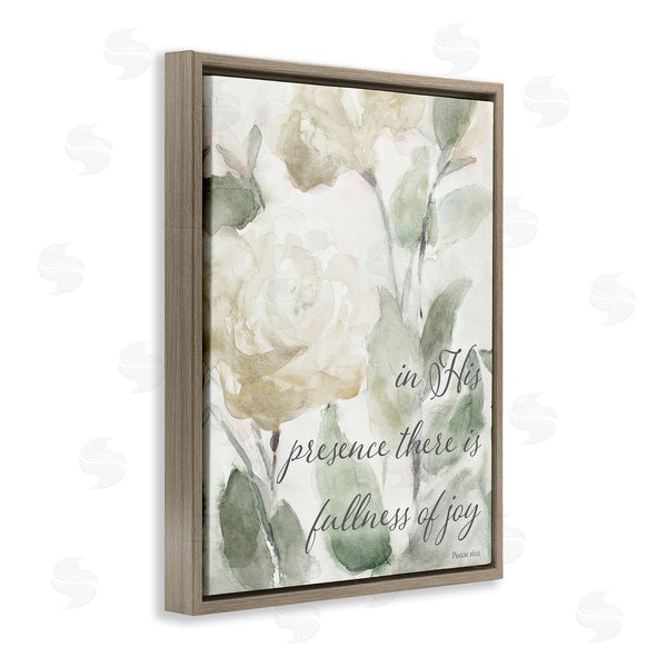 Stupell Industries Lanie Loreth | His Presence Floral Scripture Wall Art