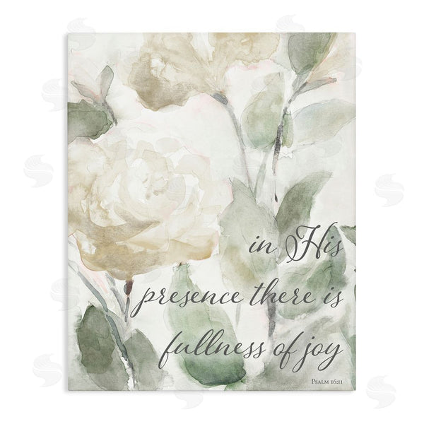 stupell industries Lanie Loreth | His Presence Floral Scripture Wall Art