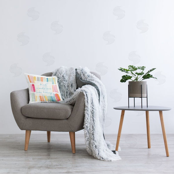 Stupell Industries Lanie Loreth | Kind Words Like Honey Throw Pillow