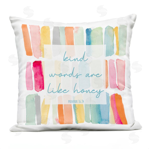 Stupell Industries Lanie Loreth | Kind Words Like Honey Throw Pillow