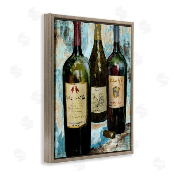 Stupell Industries Lanie Loreth | Labeled Wine Bottle Trio Wall Art