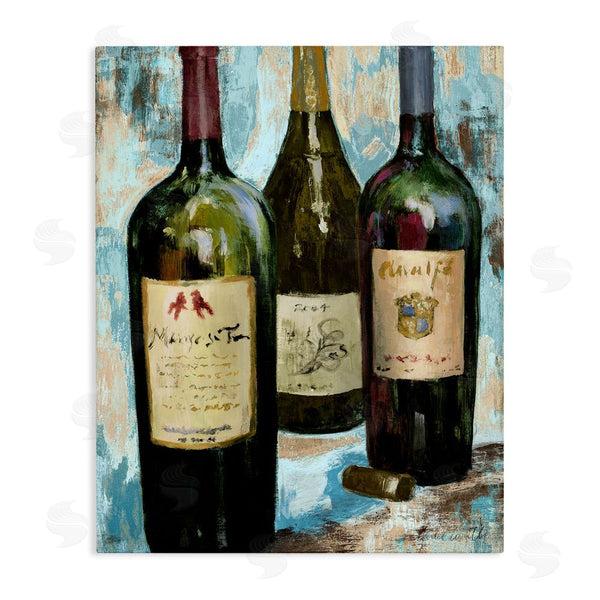stupell industries Lanie Loreth | Labeled Wine Bottle Trio Wall Art