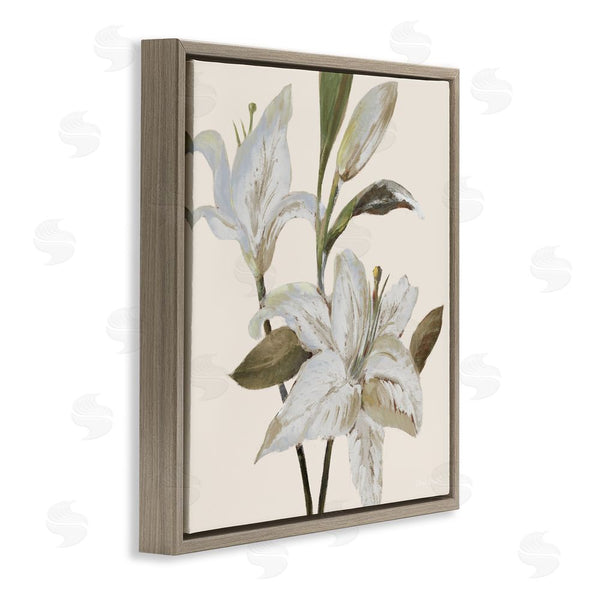 Stupell Industries Lanie Loreth | Lilies Soft Beige Wall Art