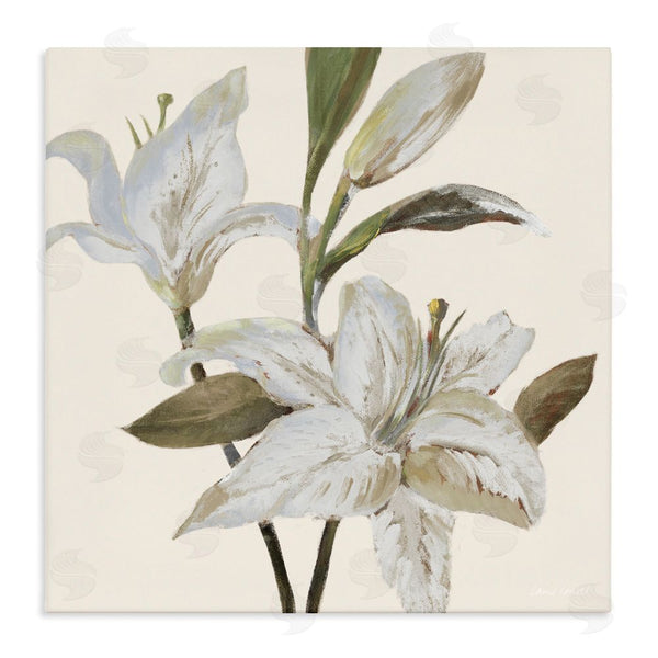 stupell industries Lanie Loreth | Lilies Soft Beige Wall Art