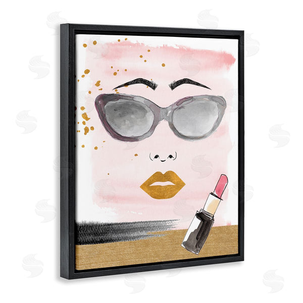Stupell Industries Lanie Loreth | Lipstick And Glam Face Wall Art