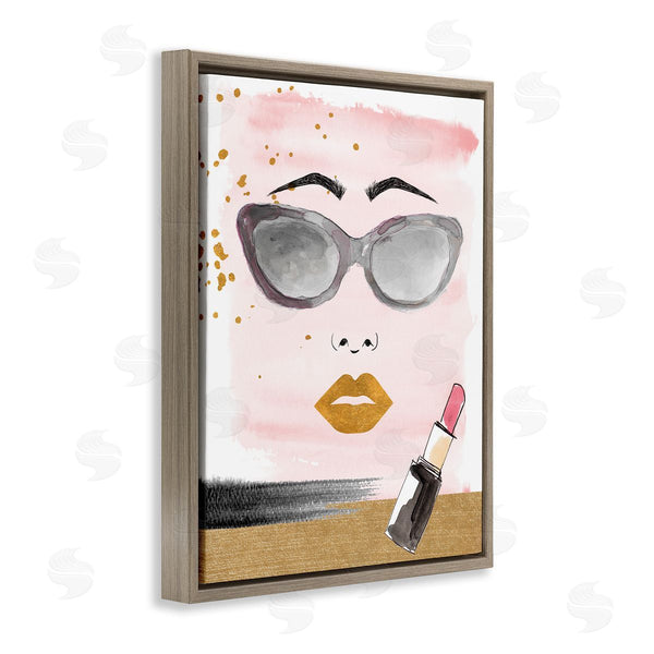 Stupell Industries Lanie Loreth | Lipstick And Glam Face Wall Art