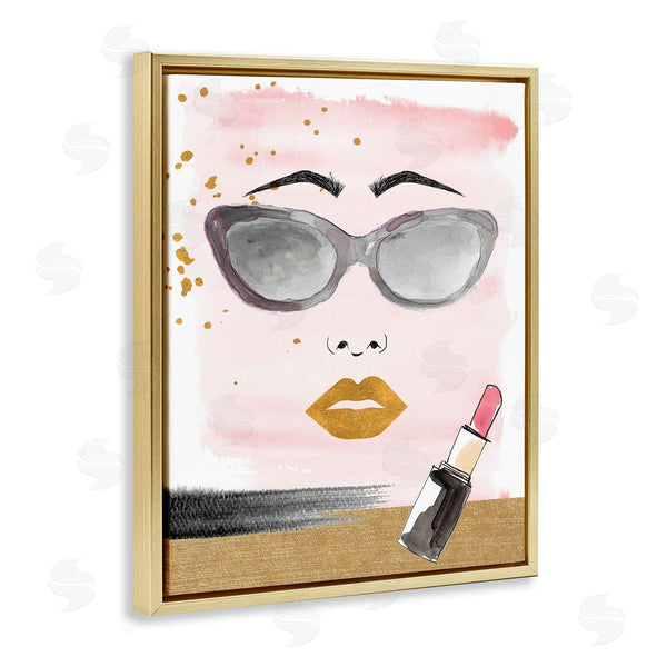 Stupell Industries Lanie Loreth | Lipstick And Glam Face Wall Art