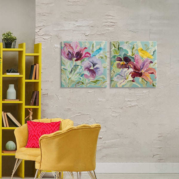 Stupell Industries Lanie Loreth | Lyrical Garden Canaries Wall Art