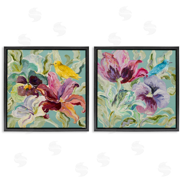 Stupell Industries Lanie Loreth | Lyrical Garden Canaries Wall Art