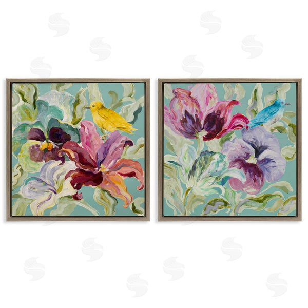 Stupell Industries Lanie Loreth | Lyrical Garden Canaries Wall Art