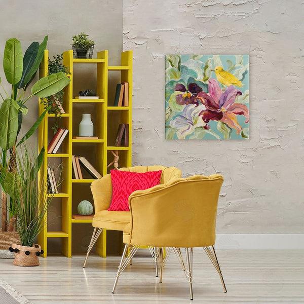 Stupell Industries Lanie Loreth | Lyrical Garden Canary Wall Art