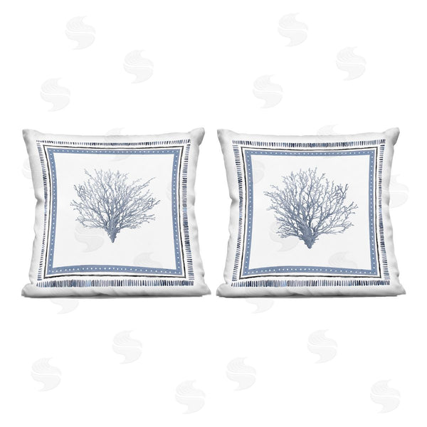 stupell industries Lanie Loreth | Maritime Coral Tendrils Printed Throw Pillow Set