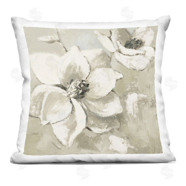 stupell industries Lanie Loreth | Neutral Dawn Magnolias Throw Pillow
