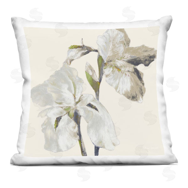 stupell industries Lanie Loreth | Neutral Irises at Dawn Throw Pillow