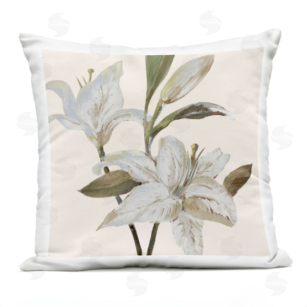 Stupell Industries Lanie Loreth | Neutral Lilies At Dawn Throw Pillow