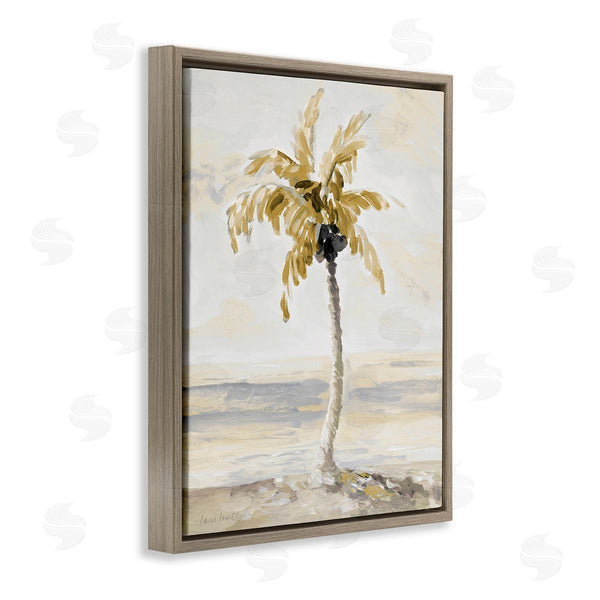 Stupell Industries Lanie Loreth | Neutral Lone Palm Tree Wall Art