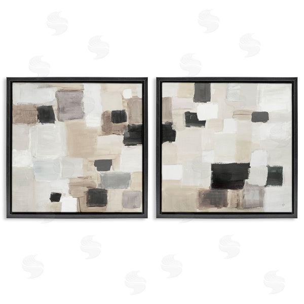 Stupell Industries Lanie Loreth | Neutral Patchwork Squares Wall Art
