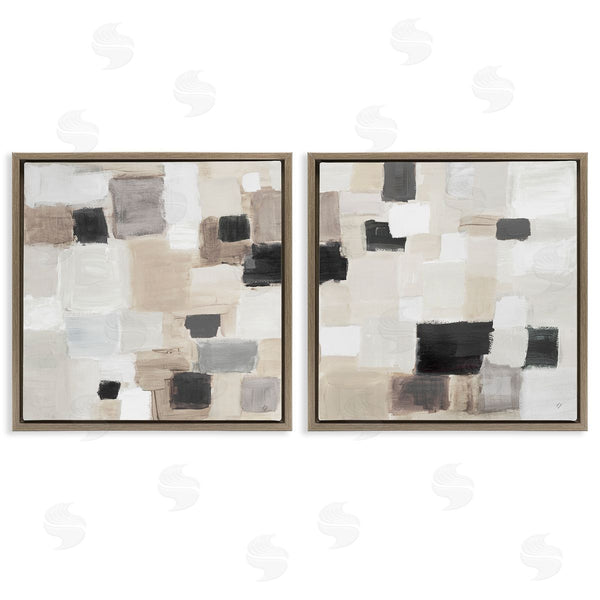 Stupell Industries Lanie Loreth | Neutral Patchwork Squares Wall Art
