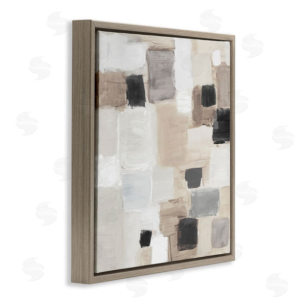 Stupell Industries Lanie Loreth | Neutral Square Patchwork