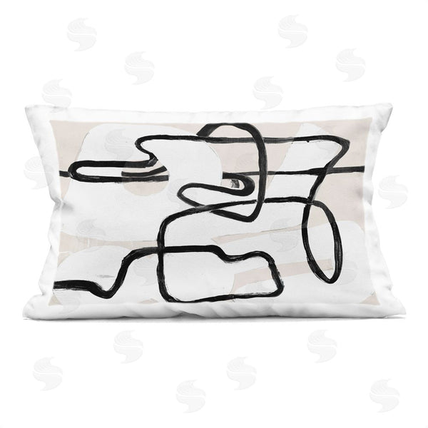 stupell industries Lanie Loreth | Neutral Twists and Turns Printed Throw Pillow