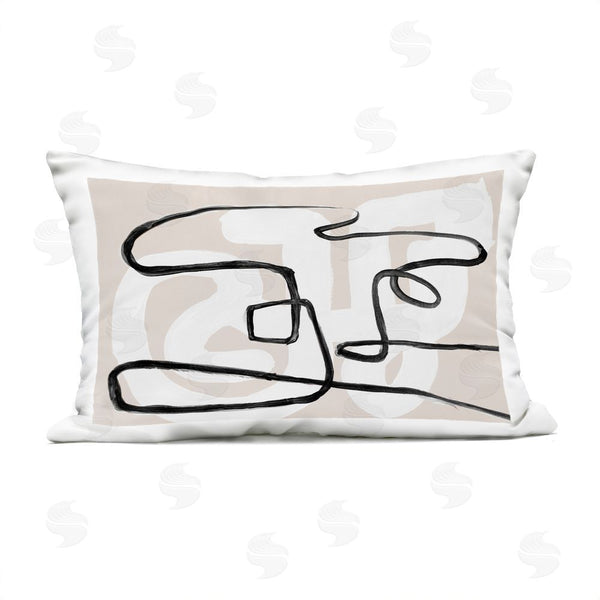 Stupell Industries Lanie Loreth | Neutral Twists & Turns Printed Throw Pillow