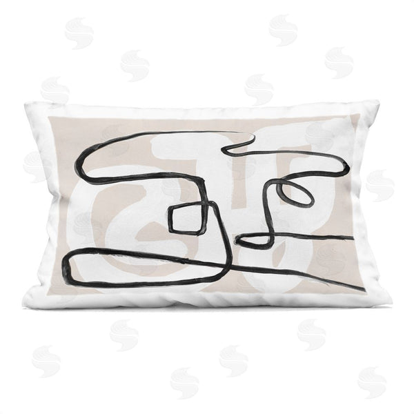 Stupell Industries Lanie Loreth | Neutral Twists & Turns Printed Throw Pillow