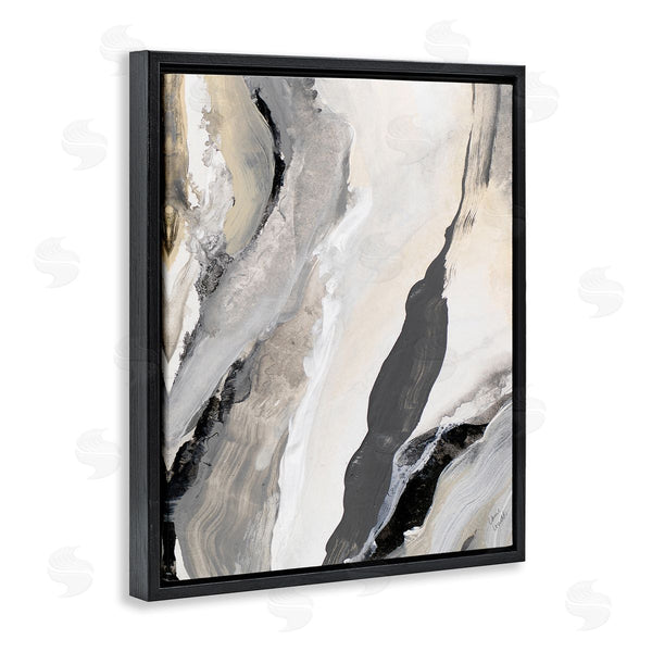 Stupell Industries Lanie Loreth | Paint Stroke Movement Abstraction Grey Beige Wall Art