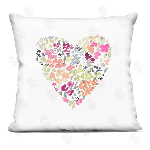 stupell industries Lanie Loreth | Pastel Blooming Heart Throw Pillow