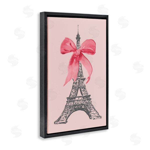 Stupell Industries Lanie Loreth | Pink Bow On Eiffel Tower Wall Art