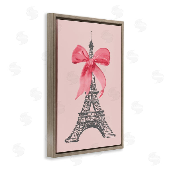 Stupell Industries Lanie Loreth | Pink Bow On Eiffel Tower Wall Art