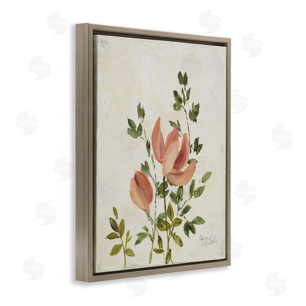 Stupell Industries Lanie Loreth | Pink Florals Vintage Leaves Wall Art