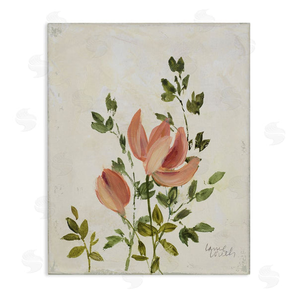stupell industries Lanie Loreth | Pink Florals Vintage Leaves Wall Art