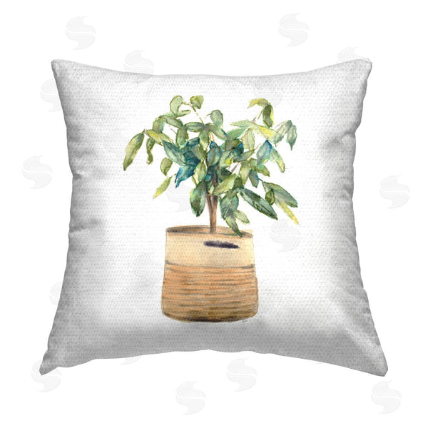 Stupell Industries Lanie Loreth | Potted Plant Greenery Printed Throw Pillow